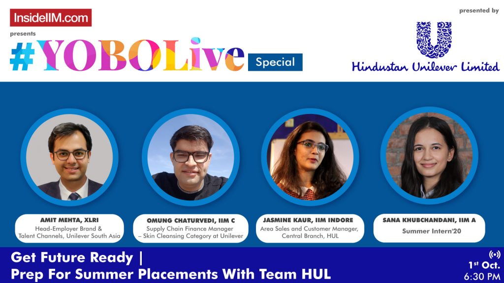 Summer Placement Prep With Team HUL | Webinar Ft. XLRI, IIM C, IIM A, IIM Indore
