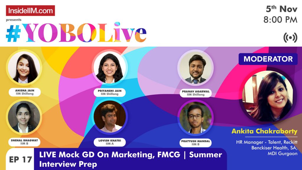 LIVE Mock GD On Marketing, FMCG | Summer Interview Prep Ft. IIM A, B, Shillong