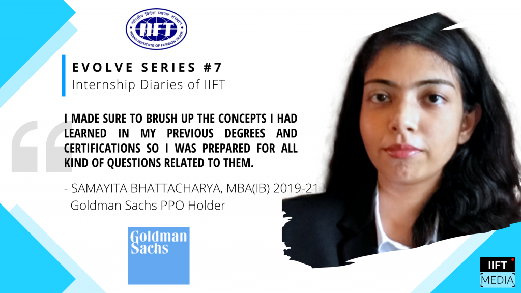 Becoming A Part Of The Goldman Sachs Family - Samayita Bhattacharya, Goldman Sachs PPO Holder - Evolve Series #7