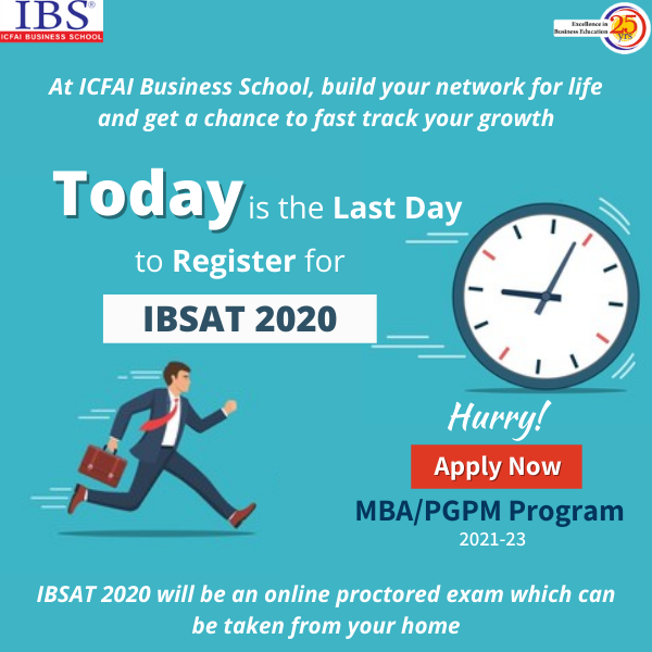 Last Day To Register For IBSAT 2020