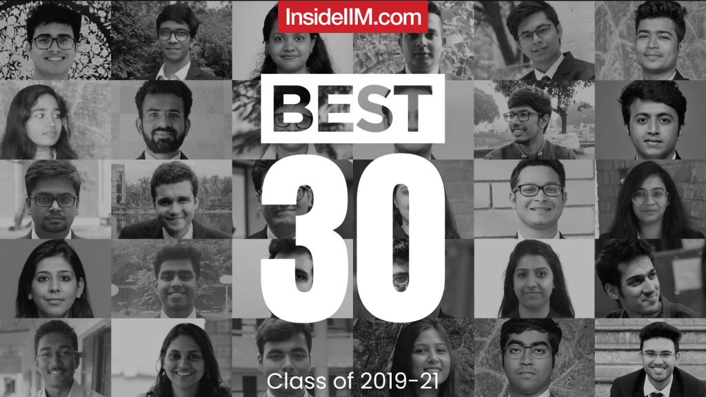 Meet InsideIIM’s Best 30 - The Most Employable Graduates of The Class of 2019-21