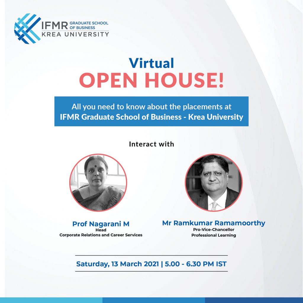 All You Need To Know About The Placements At  IFMR Graduate School Of Business - Krea University