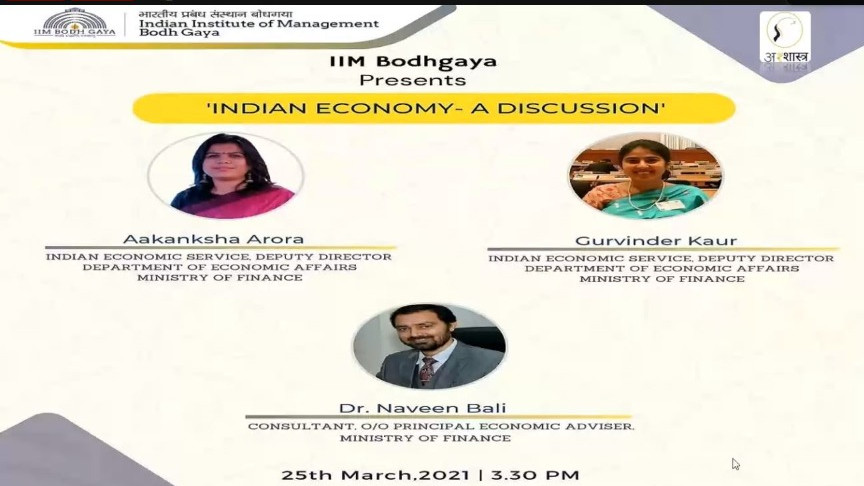 Key Discussion On Economic Survey 2021- Know From The Experts | IIM Bodh Gaya
