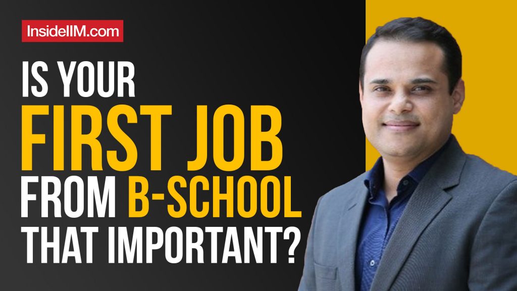 Do Not Choose Your B-school Basis The Placement Figures, Ft. Prof. Sourabh B, IMT H