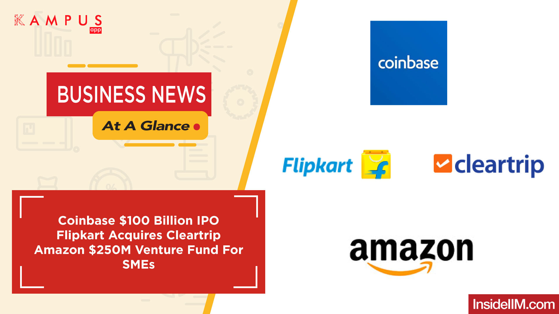 Coinbase $100 Billion IPO | Flipkart Acquires Cleartrip ...