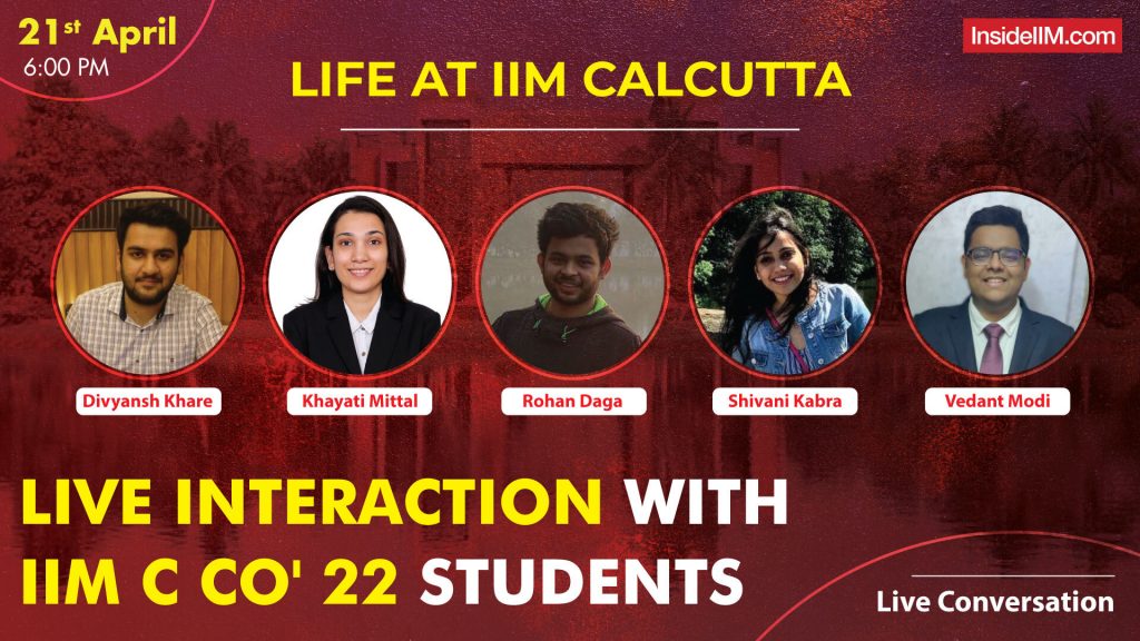 Life At IIM Calcutta And Gearing Up For An Online MBA || Live Interaction With IIM C Co' 22 Students
