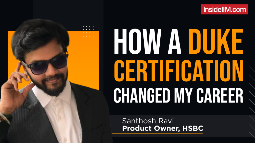 From A B.Com Grad To Becoming A Product Owner At HSBC, Ft. Santhosh Ravi, Ex JP Morgan Chase