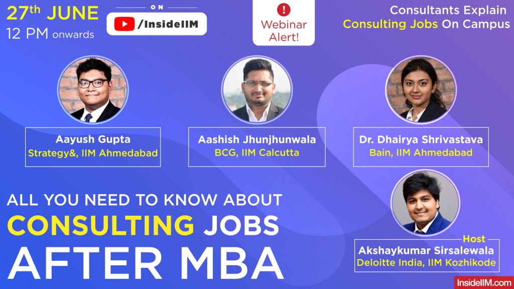 All You Need To Know About Consulting Jobs After MBA | Live Session With BCG, Bain Consultants
