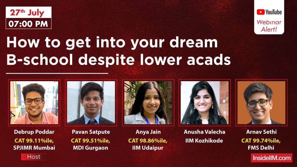 How To Ace CAT & Secure Your Dream B-school With Lower Acads In The Past