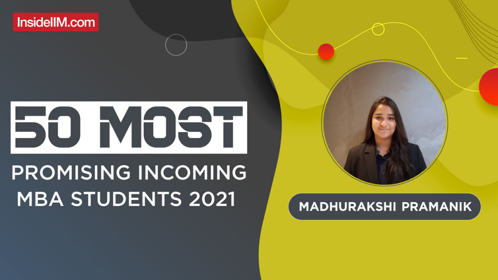 Madhurakshi Pramanik, IIM Kozhikode - India's Most Promising Incoming MBA Students 2021