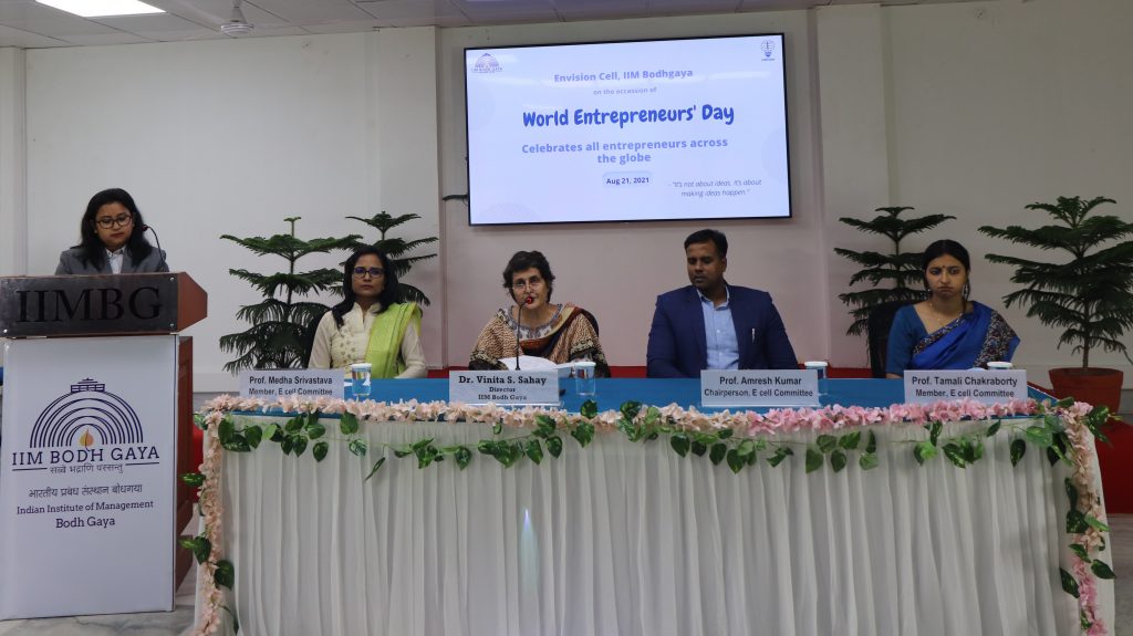 IIM Bodh Gaya Celebrated World Entrepreneur's Day 2021