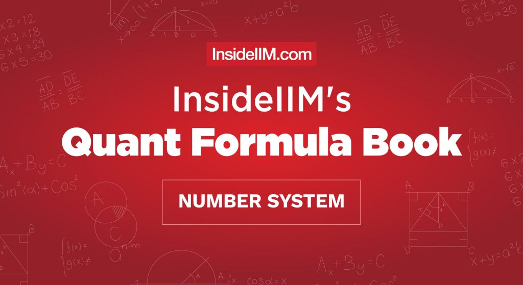 Number System Formula Book For CAT, XAT, IIFT And More