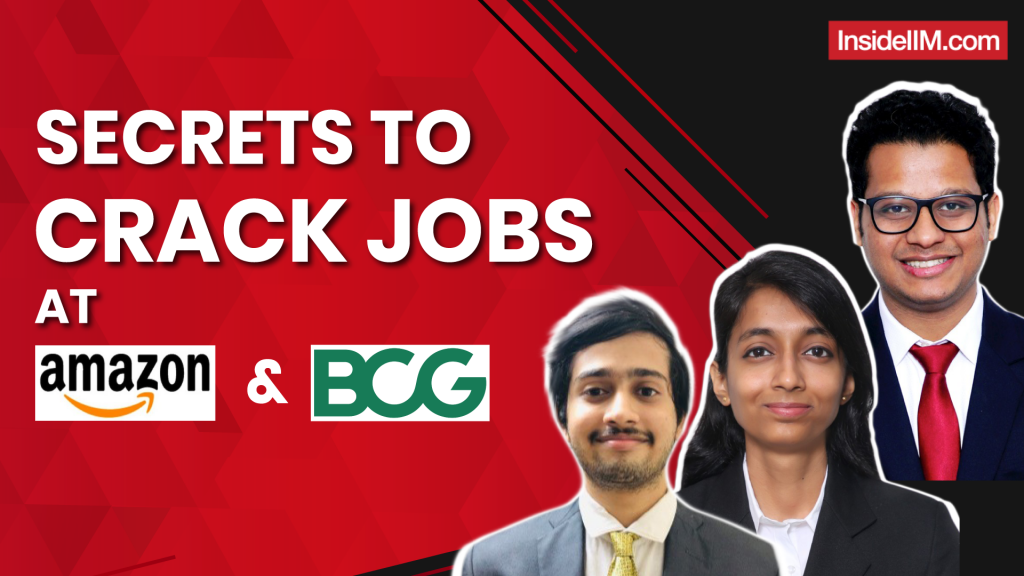 How To Land High Paying Jobs At BCG & Amazon Ft. SPJIMR MBAs