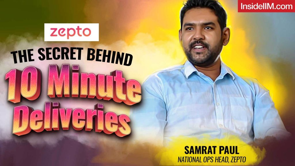 From Marine Engineering To Ensuring 10 Minute Deliveries At Zepto, Ft. Samrat Paul, SDABAC Alum
