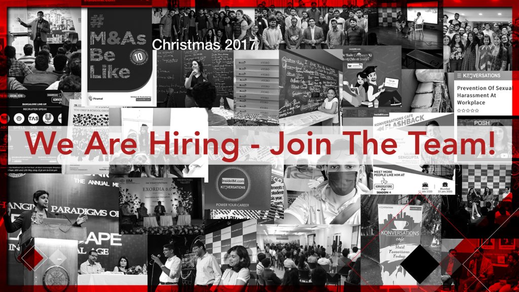 We Are Hiring Rapidly - Join The Team | Careers At InsideIIM And AltUni