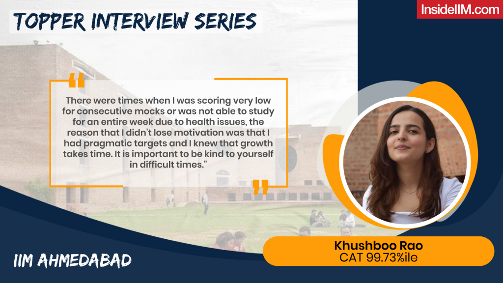 How I Scored 99.73%ile In My Second CAT Attempt And Made It To IIM Ahmedabad - Khushboo Rao