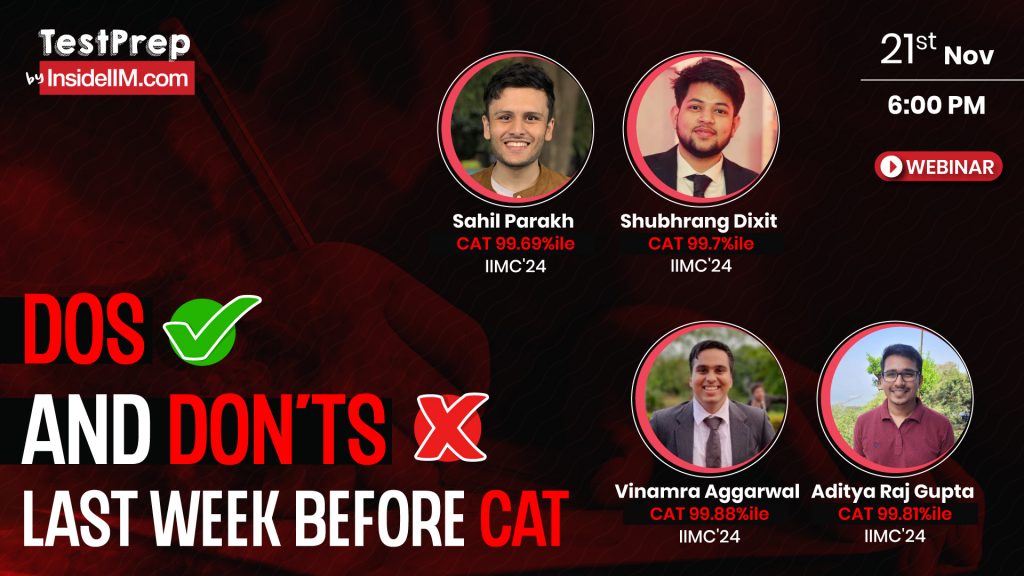 How To Have The Right Mindset To Crack CAT 2022| AMA With IIM-C Students