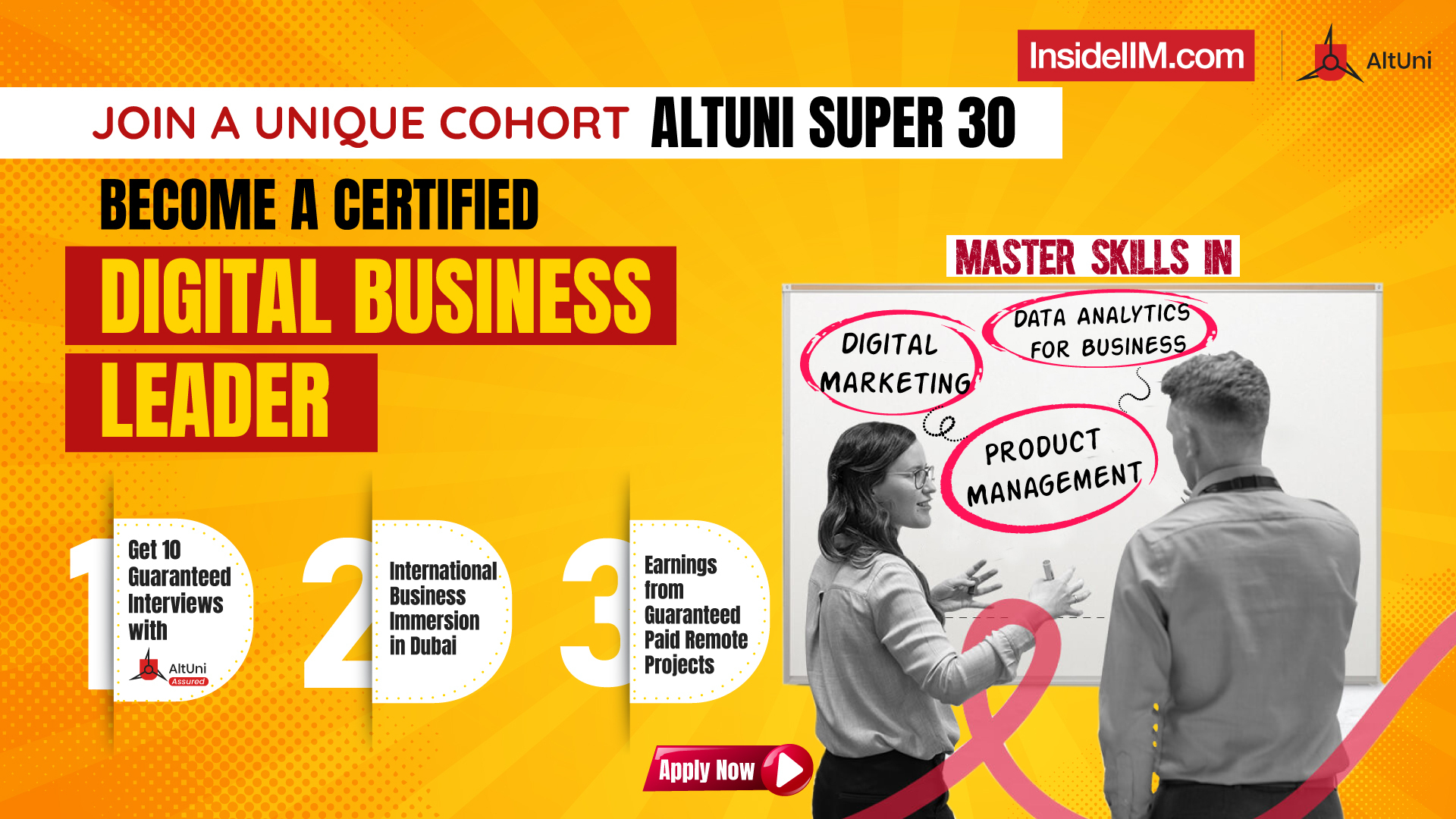 Apply For AltUni Super 30 & Become A Certified Digital Business Leader