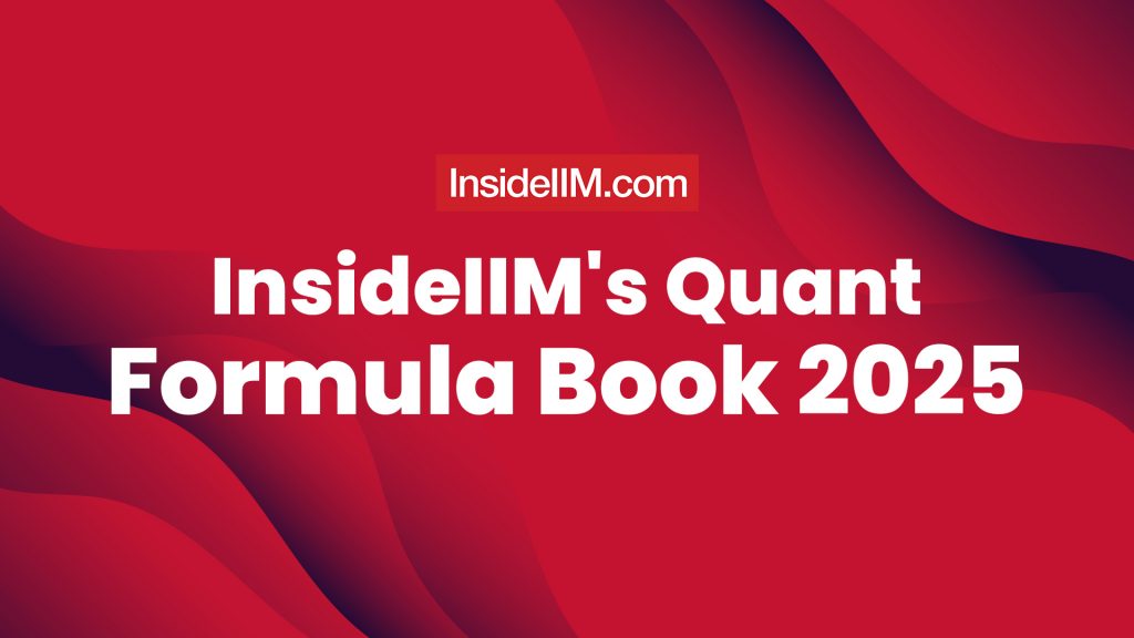 InsideIIM's CAT 2025 Quant Formula Book For MBA Entrance Exams