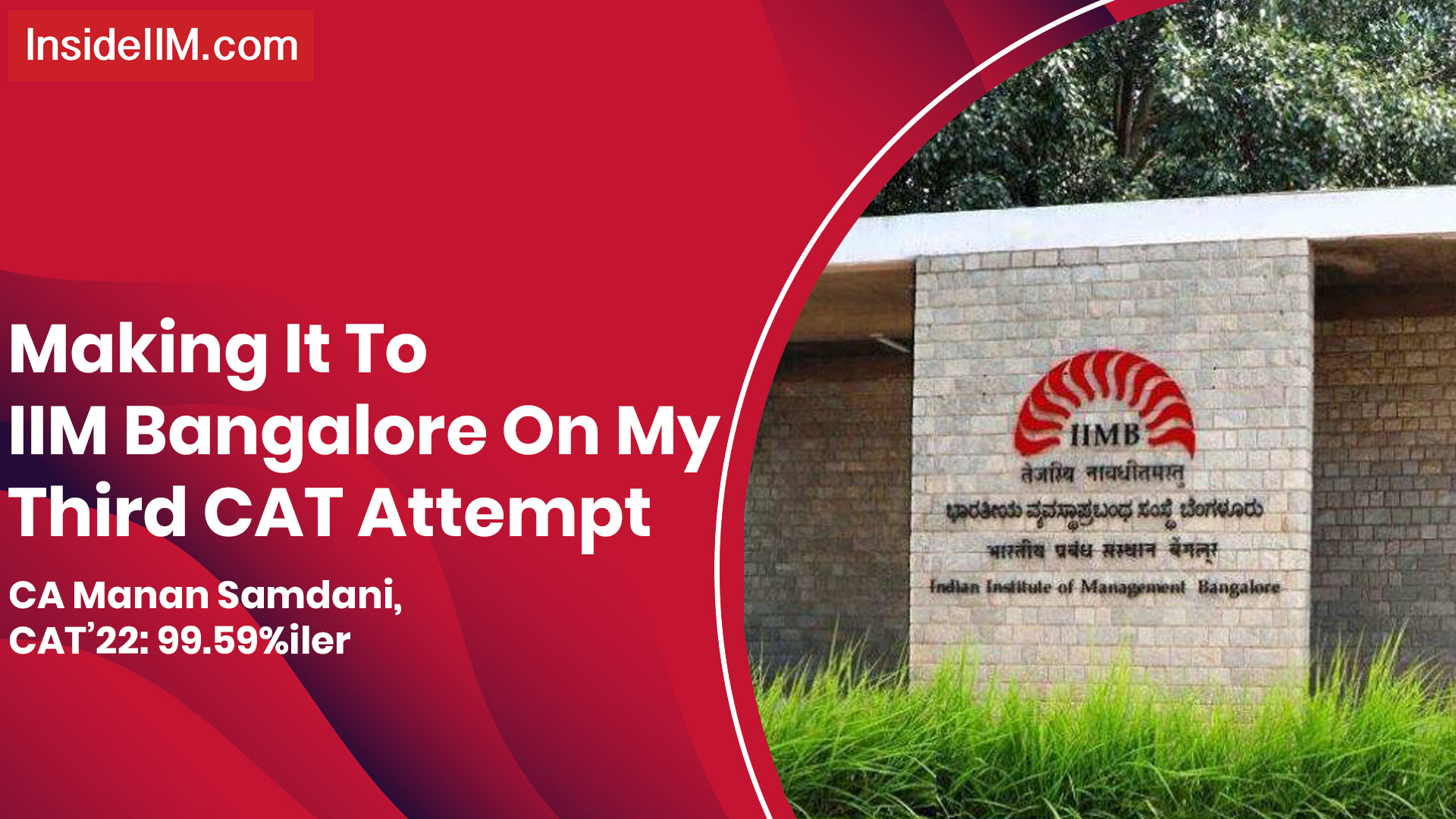 How I Made It To IIM B On My Third CAT Attempt - CA Manan, CAT'22 99.59 ...