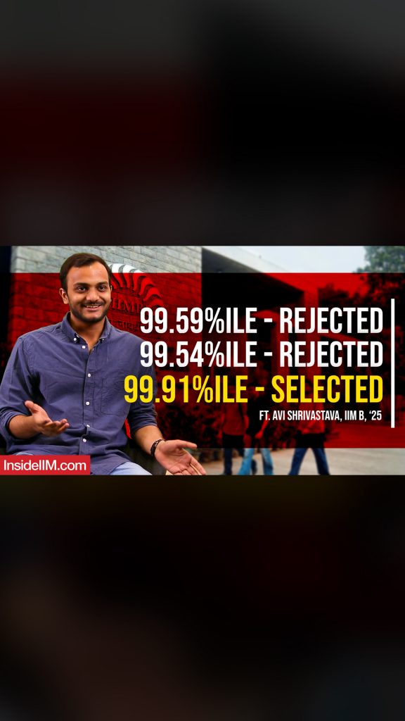 Took CAT Thrice To Reach IIM Bangalore , ft. Avi Shrivastava, IIM B, '25