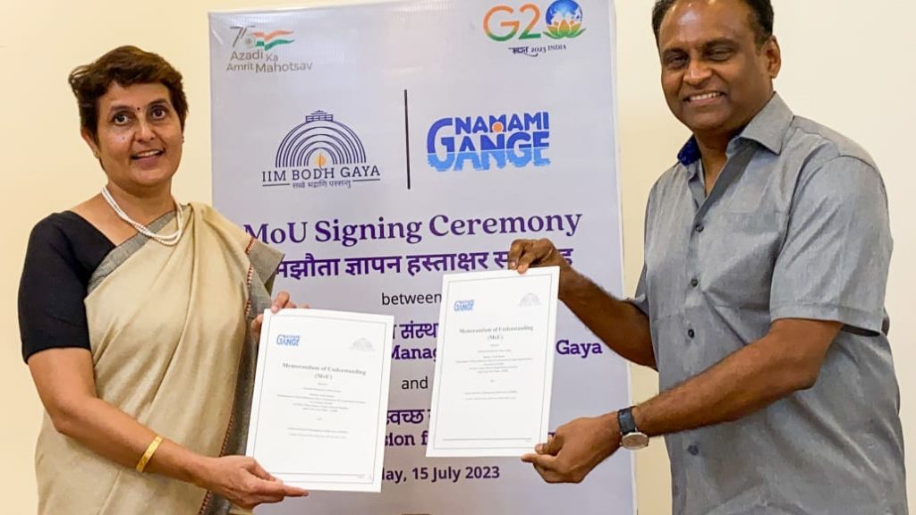 Indian Institute Of Management Bodh Gaya Joins Hands With Ministry Of Jal Shakti For Namami Gange Project.