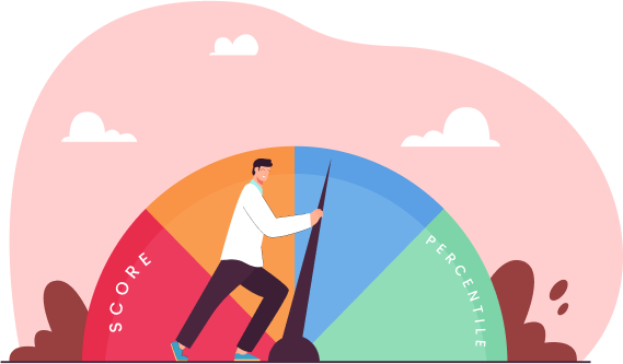 Score vs Percentile Illustration