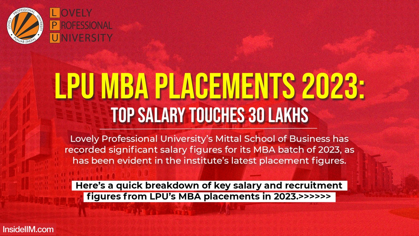 Lpu Mba Placements 2023 Top Salary Touches 30 Lakhs Insideiim