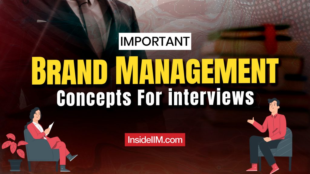 Important Brand Management Concepts For interviews