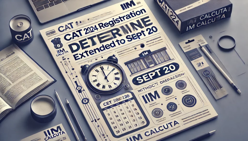 CAT 2024 Registration Deadline Extended till 20th September
