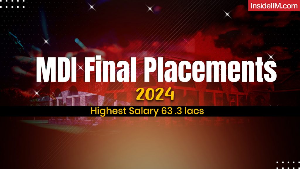 MDI Gurgaon Final Placements 2024: Average Salary Dropped by 6% 