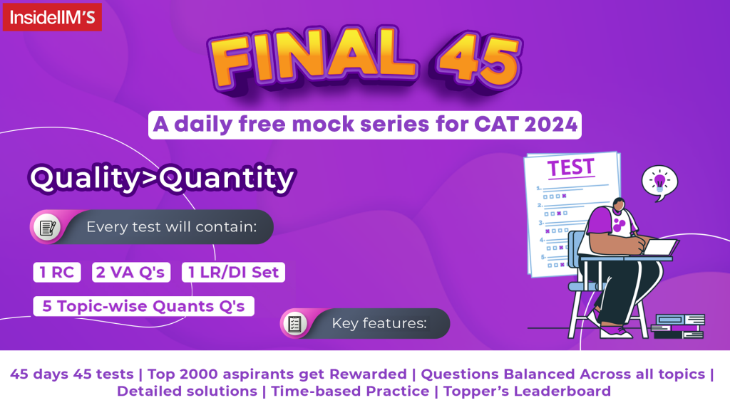 InsideIIM Final-45: Your 45-Day Journey to CAT 2024 Success