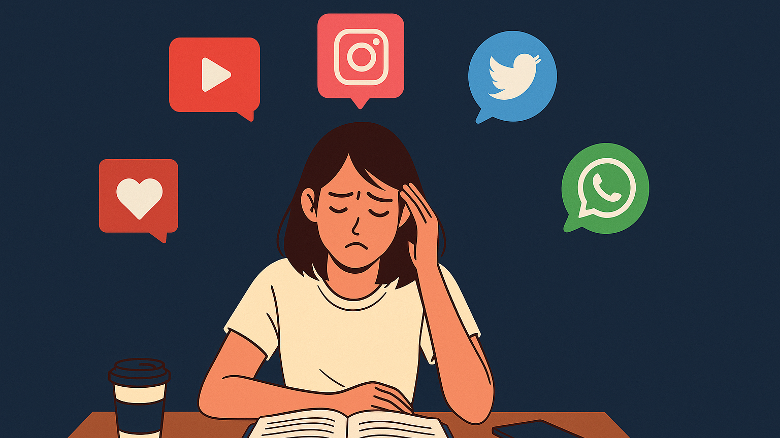 How Social Media Affects Work Productivity photo