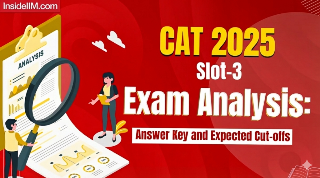 CAT 2025 Slot 3 Analysis: Exam Pattern, Difficulty Level & Key Insights
