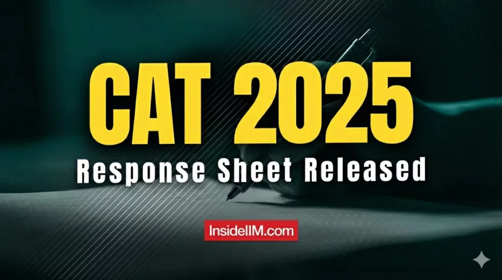 CAT 2025 Official Response Sheet OUT: Direct Link, Objection Window & Steps to Download
