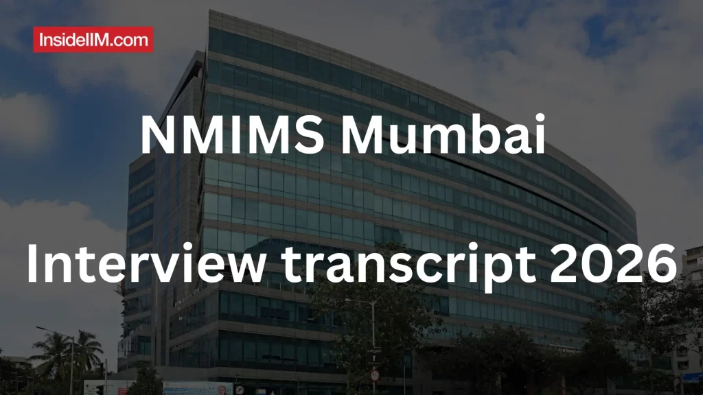 NMIMS Mumbai Interview Experience - 2026