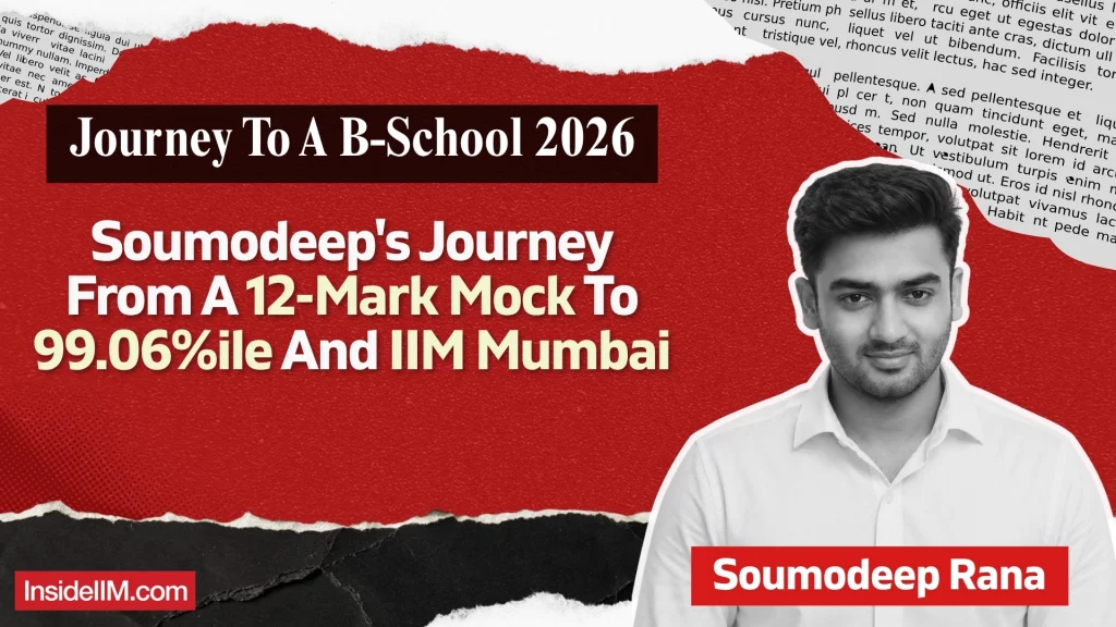 How Soumodeep Rana Scored 99.06%ile In CAT 2025 And Joined IIM Mumbai