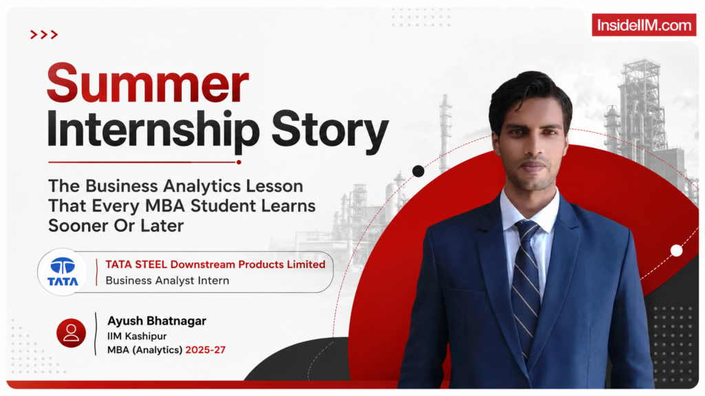 The Biggest Lesson My Tata Steel Internship Taught Me About Business Analytics