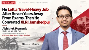 From Travel Job to XLRI Jamshedpur: XAT 90.07%ile