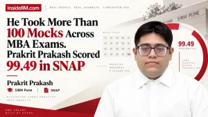 100+ Mocks to 99.49%ile in SNAP: SIBM Pune Story