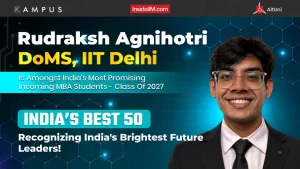Aayushi Agrawal, SPJIMR | Best 50 | Most Promising MBA Student 2025