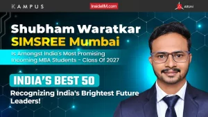 Shubham Waratkar, SIMSREE Mumbai | Best 50 | Most Promising Incoming MBA Student 2025
